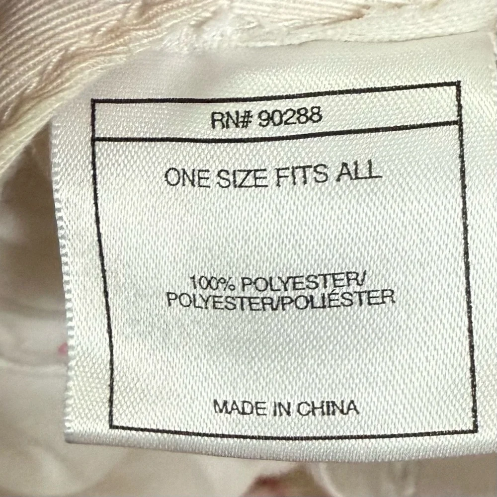 Adidas White and Pink Embroidered Logo Tag Hat